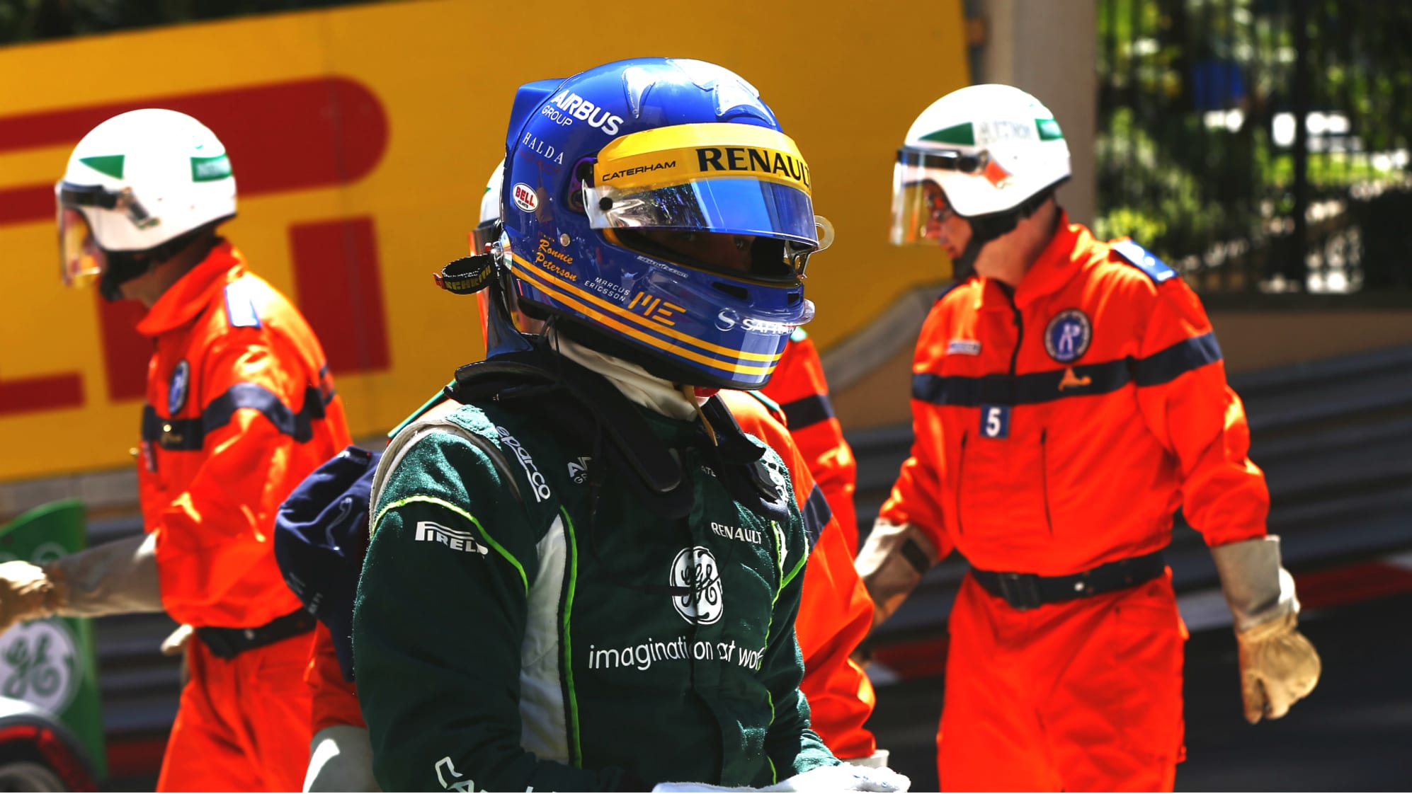 Six times F1 drivers have worn tribute helmets